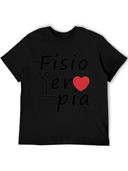 Fisioterapia Heart Graphic Tee - Black