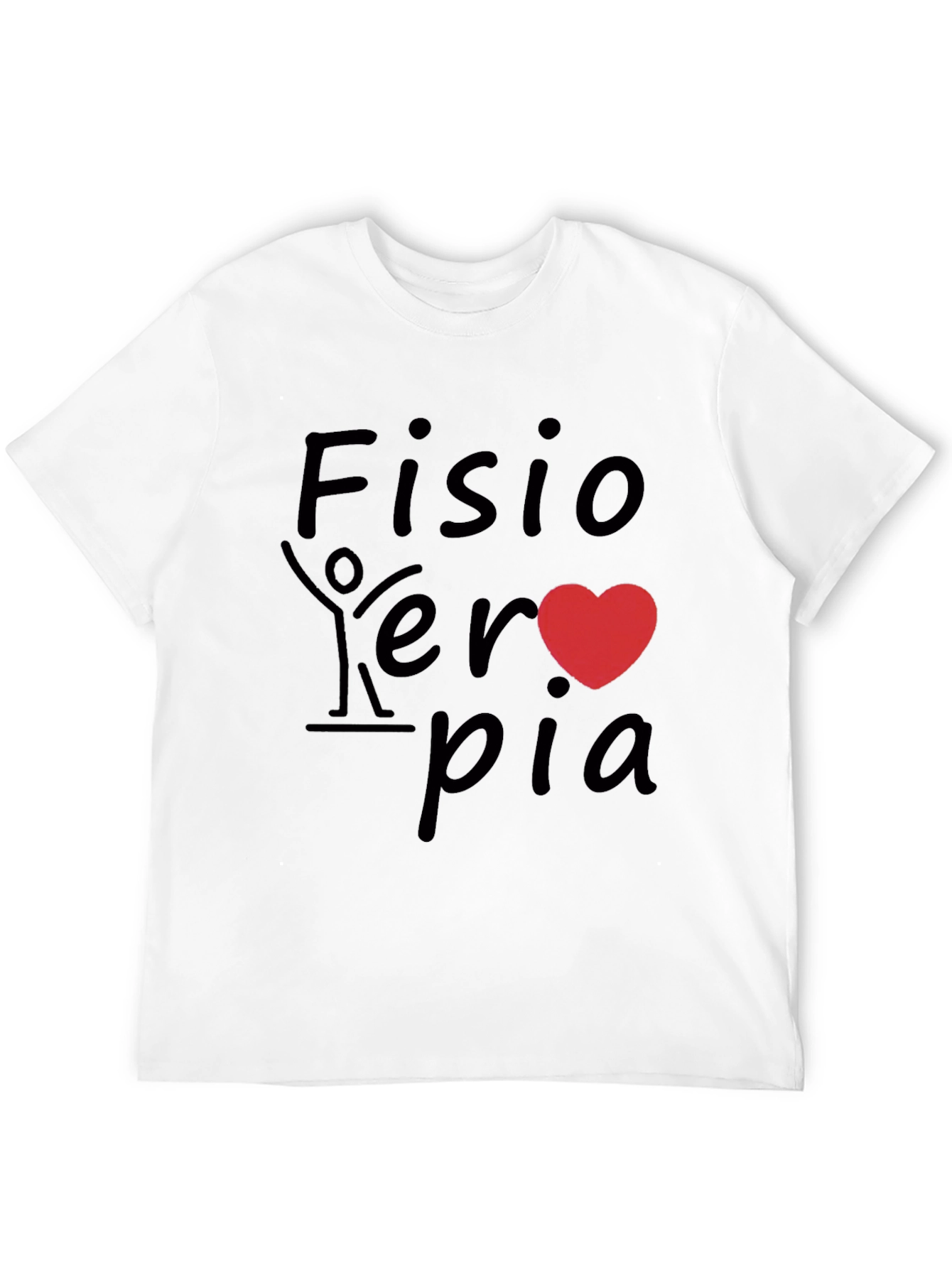 Fisioterapia Heart Graphic Tee - Black