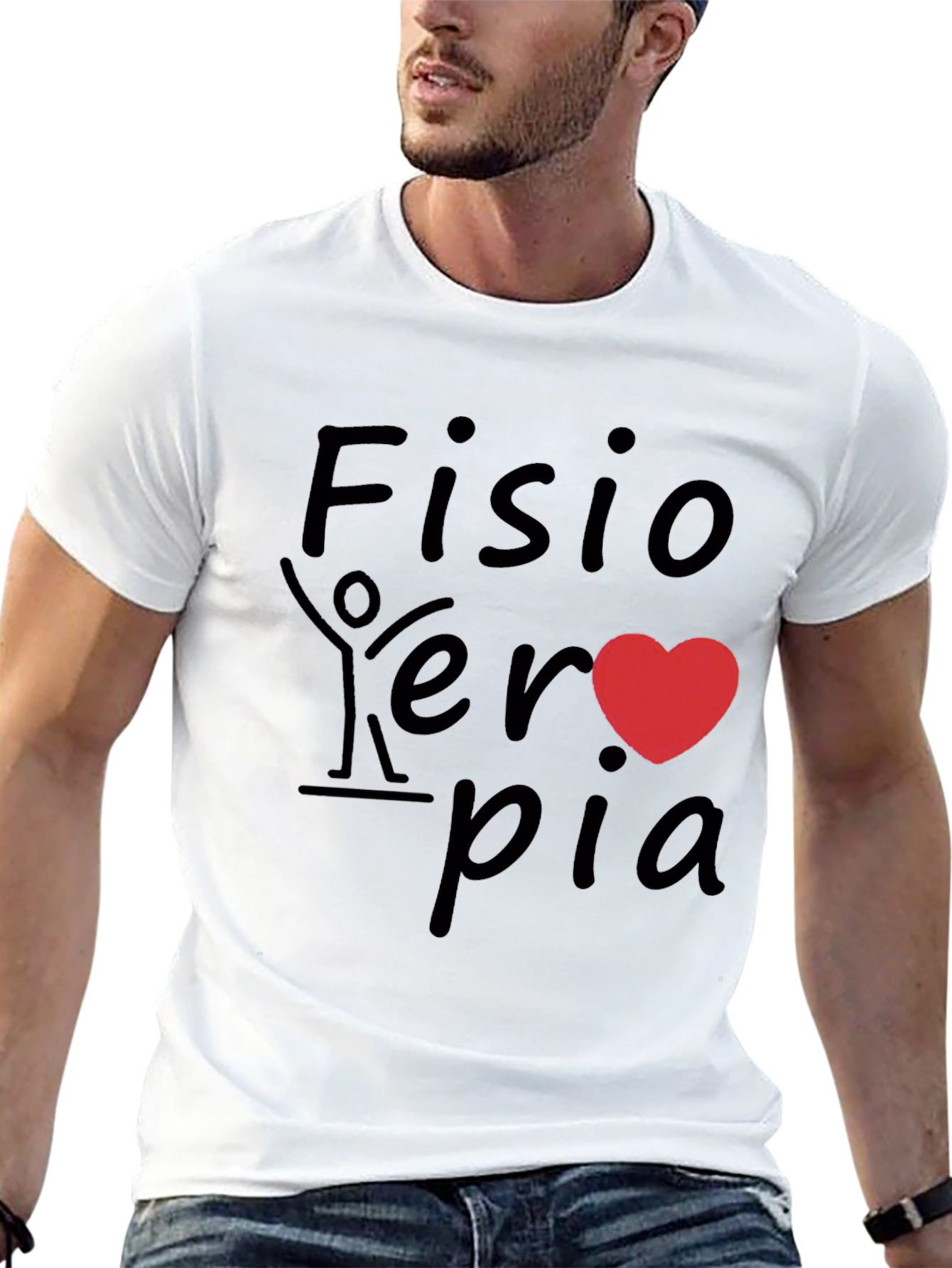 Fisioterapia Heart Graphic Tee - Black