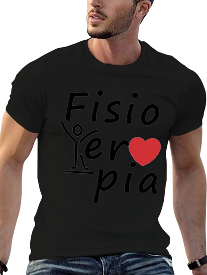 Fisioterapia Heart Graphic Tee - Black