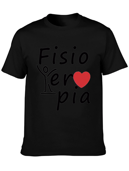 Fisioterapia Heart Graphic Tee - Black