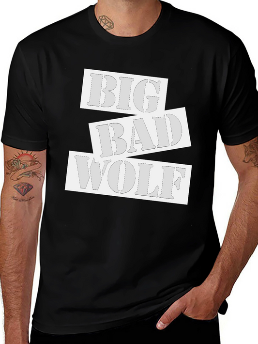 Big Bad Wolf Graphic T-Shirt - Black Cotton Tee