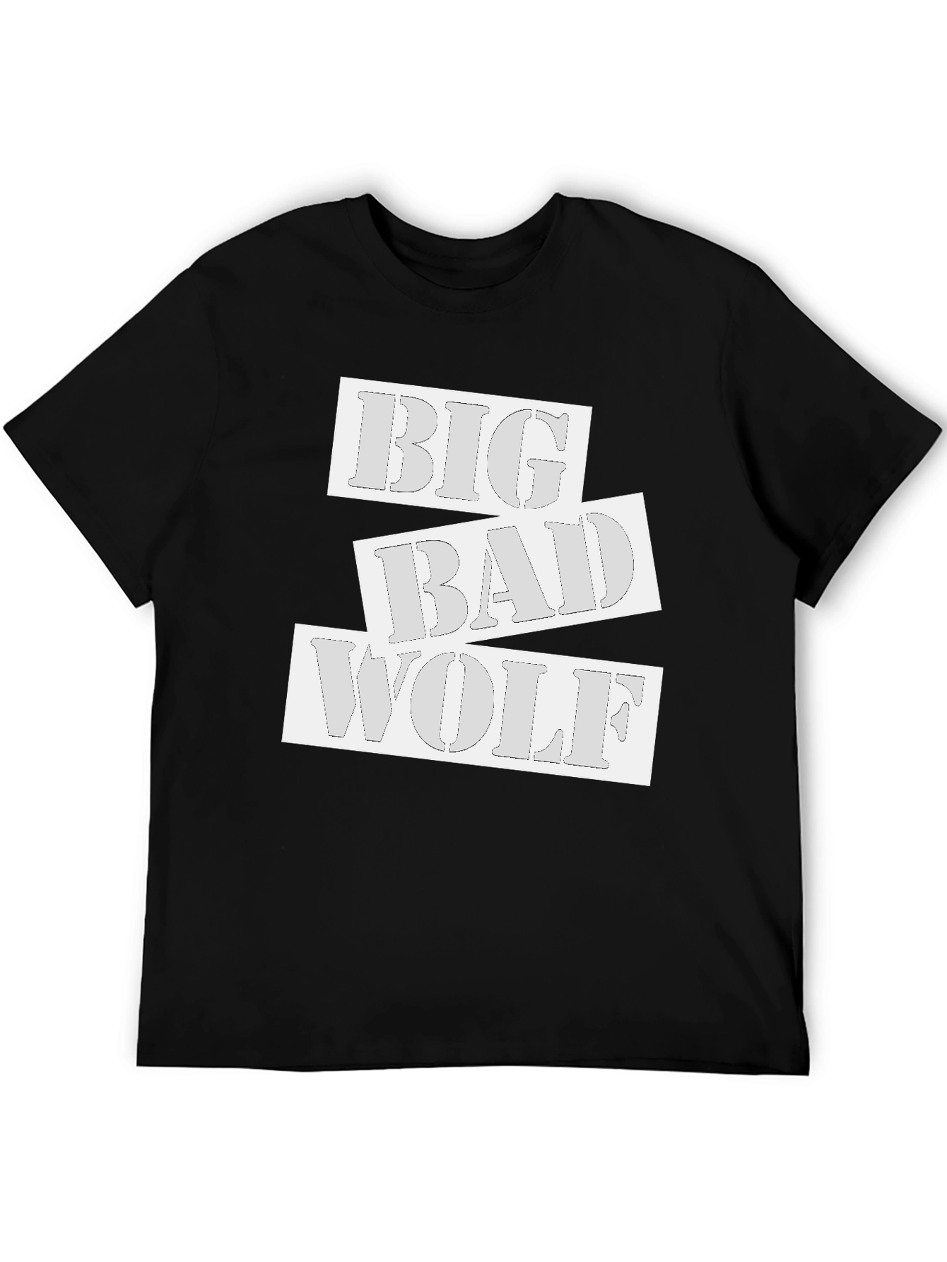 Big Bad Wolf Graphic T-Shirt - Black Cotton Tee