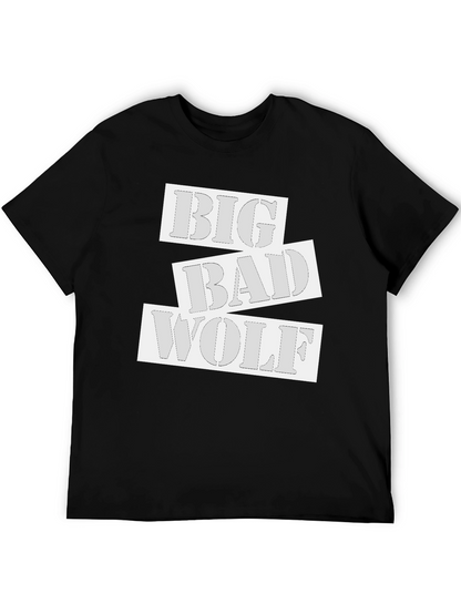 Big Bad Wolf Graphic T-Shirt - Black Cotton Tee