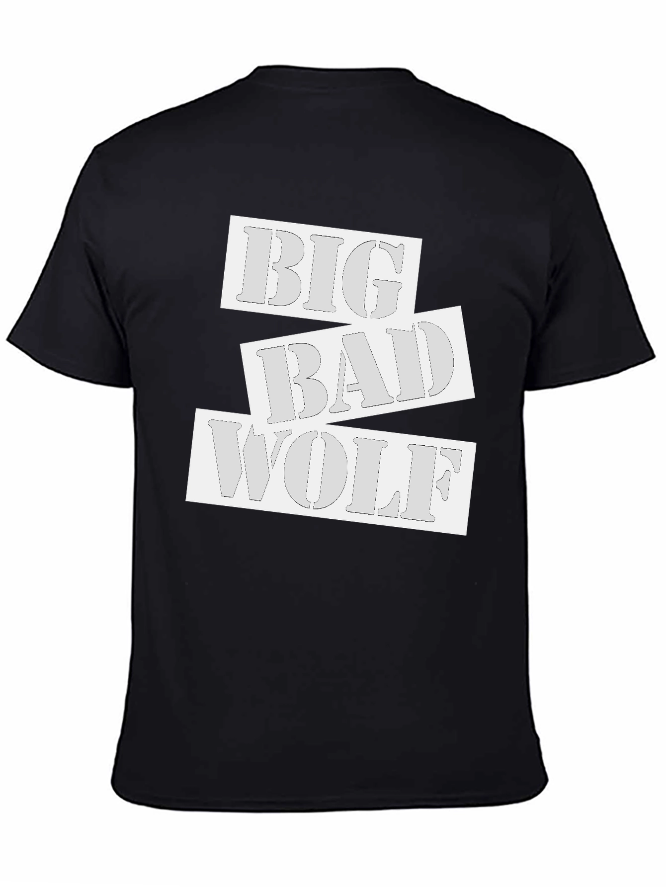 Big Bad Wolf Graphic T-Shirt - Black Cotton Tee