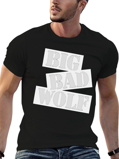 Big Bad Wolf Graphic T-Shirt - Black Cotton Tee