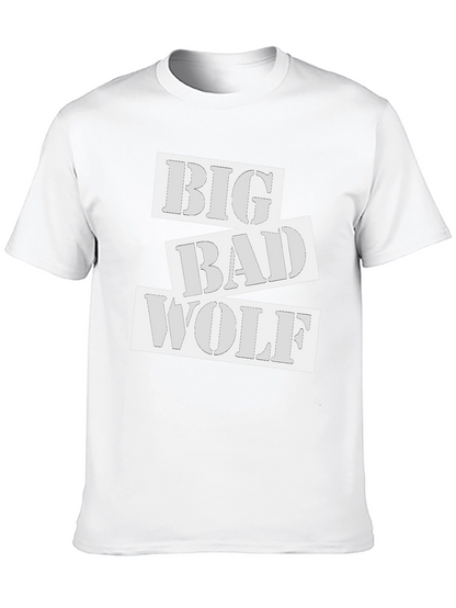 Big Bad Wolf Graphic T-Shirt - Black Cotton Tee