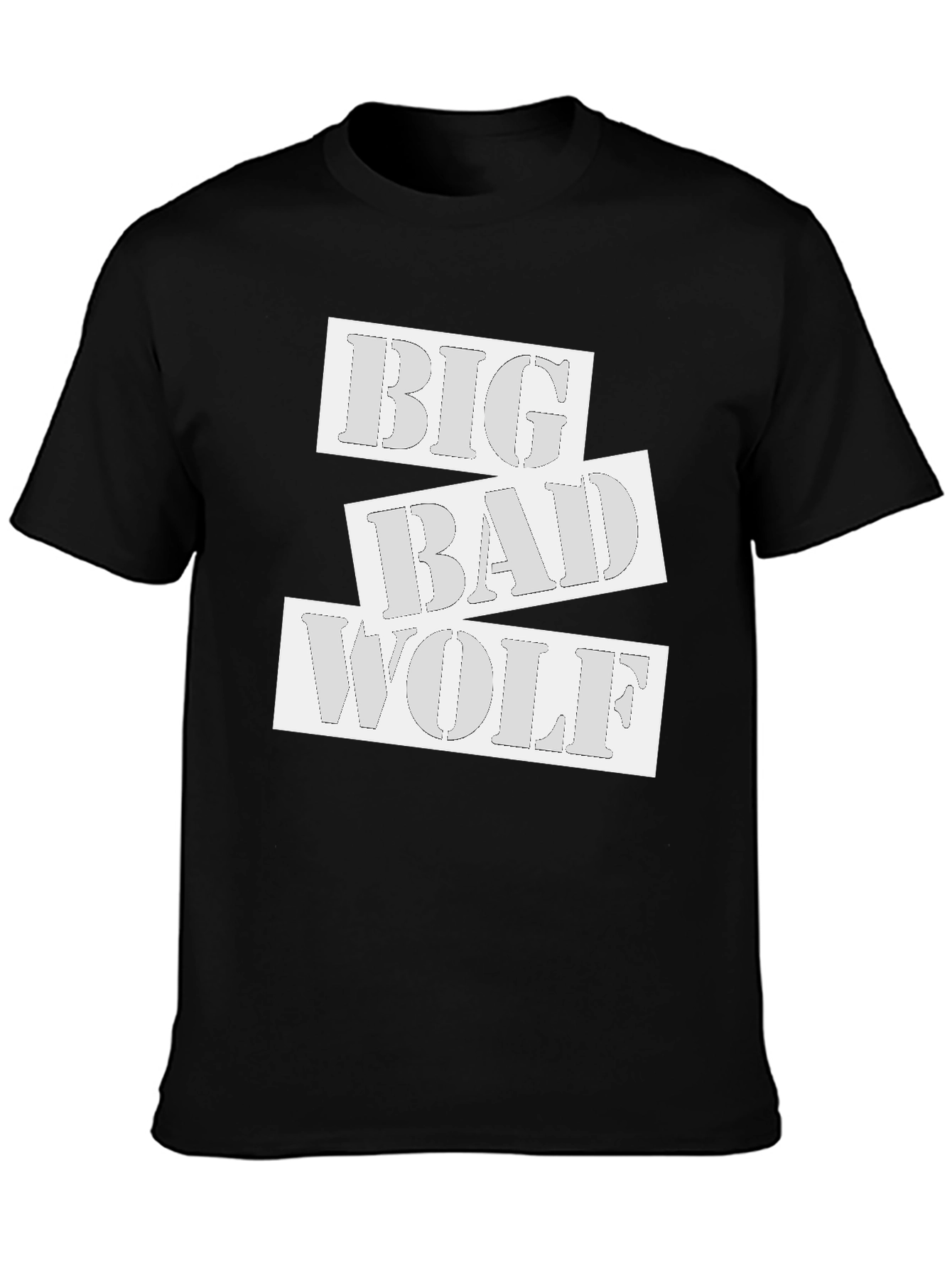 Big Bad Wolf Graphic T-Shirt - Black Cotton Tee