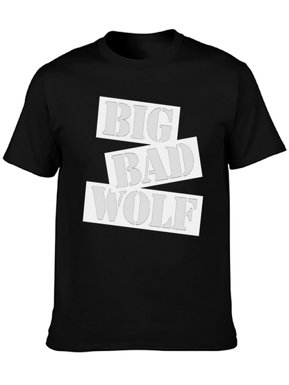 Big Bad Wolf Graphic T-Shirt - Black Cotton Tee