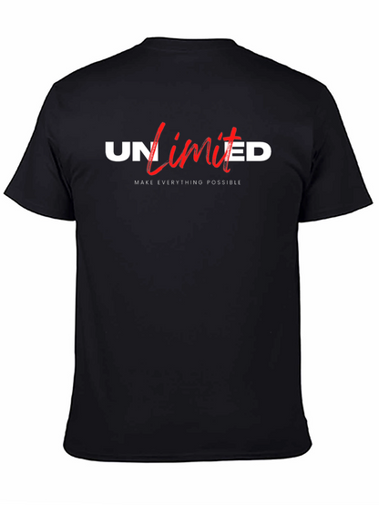 UNlimited Graphic Print Black T-Shirt