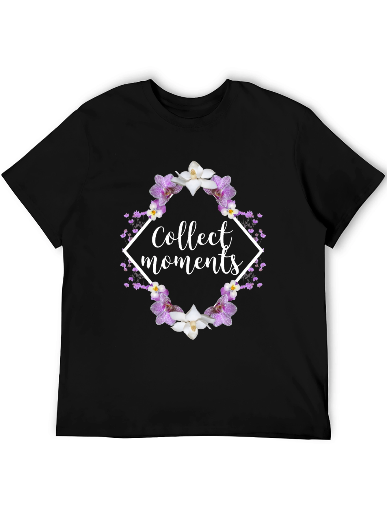 Collect Moments Floral Graphic Tee - Black