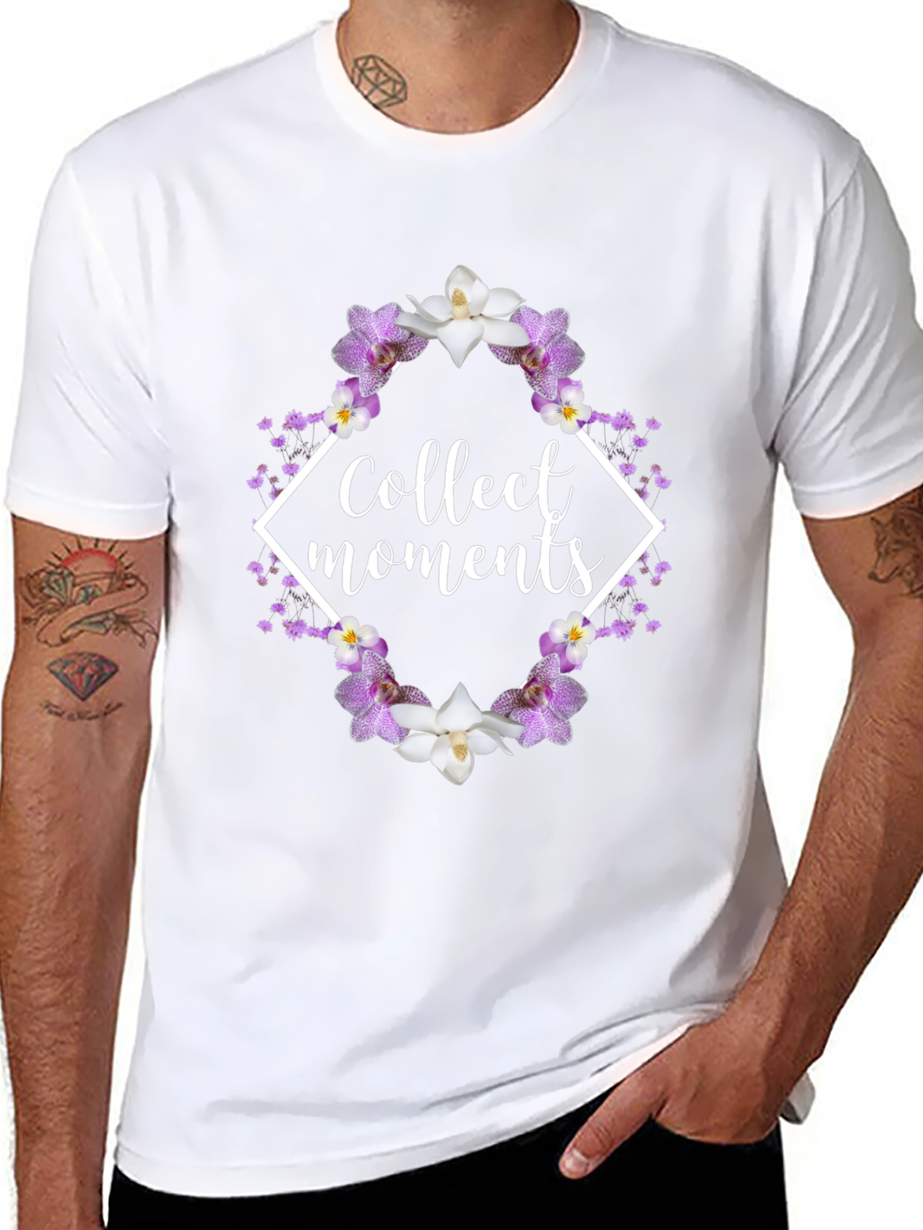 Collect Moments Floral Graphic Tee - Black