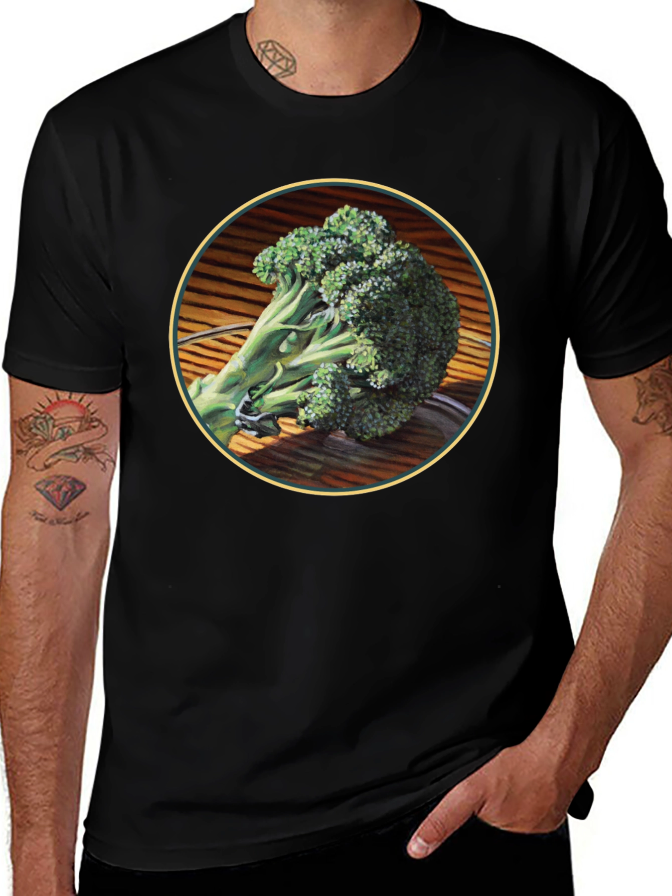 Broccoli Graphic Tee - Fresh Vegetable Design