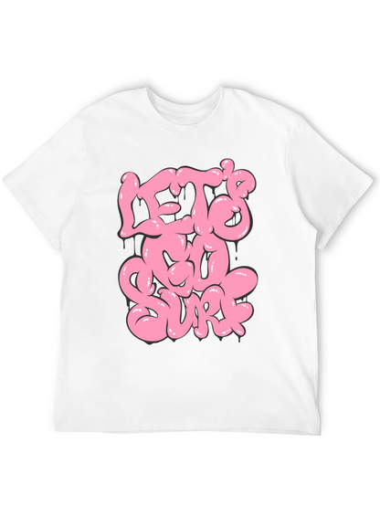 Lets Go Surf Graphic T-Shirt - Black