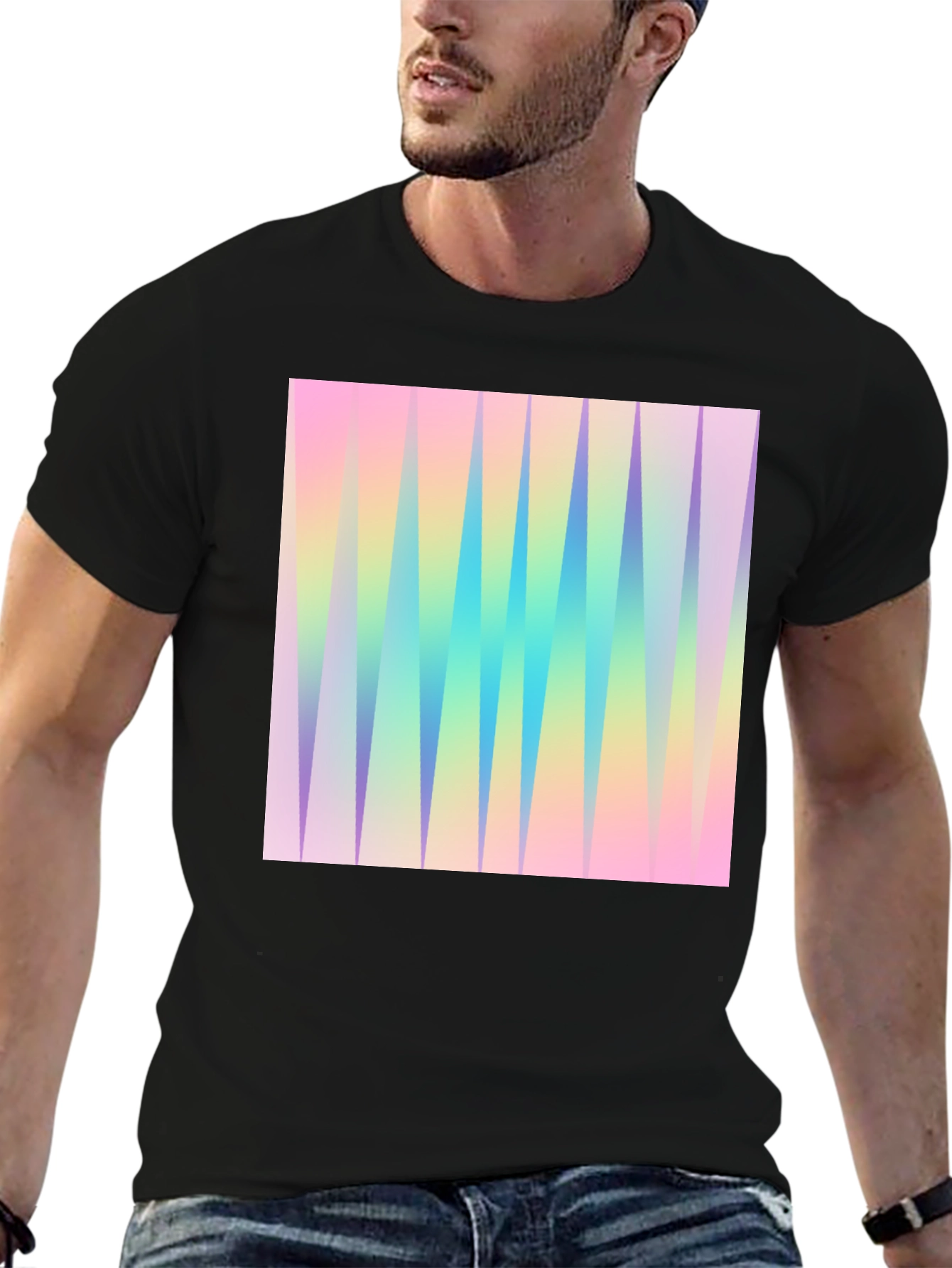 Prism Peak Mens Black T-Shirt