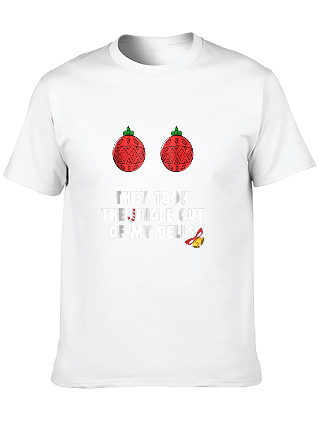 Funny Holiday Humor T-Shirt: Jingle Bells Removed