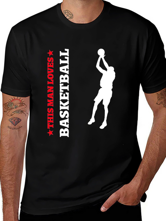 This Man Loves Basketball Graphic Tee
