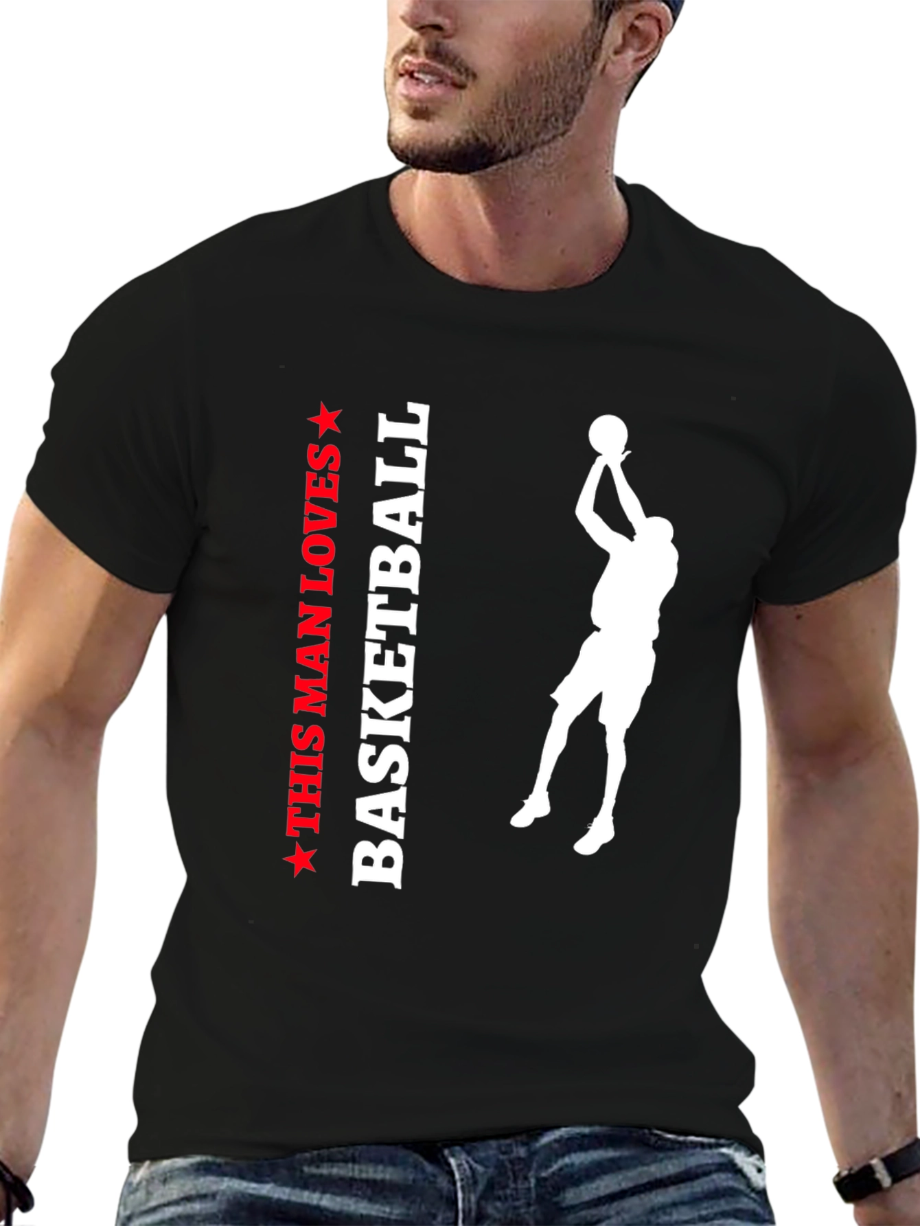 This Man Loves Basketball Graphic Tee