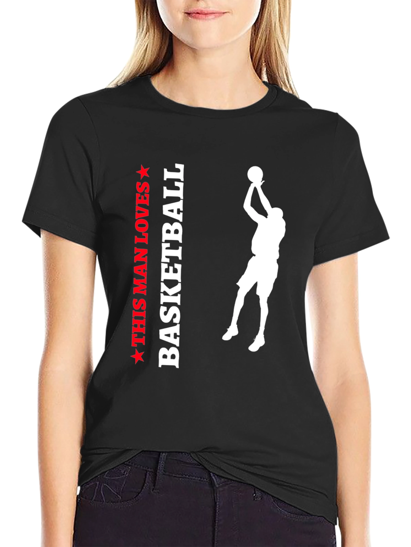 This Man Loves Basketball Graphic Tee