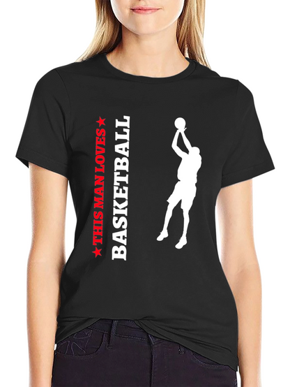 This Man Loves Basketball Graphic Tee