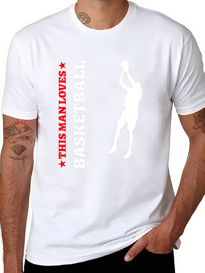 This Man Loves Basketball Graphic Tee