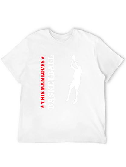 This Man Loves Basketball Graphic Tee