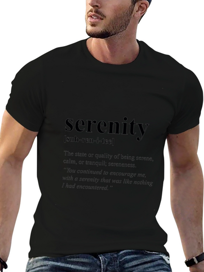 Serenity Definition Black T-Shirt