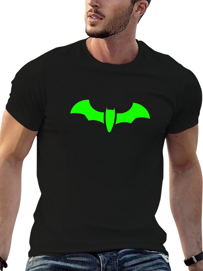 Green Bat Symbol Black T-Shirt