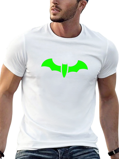 Green Bat Symbol Black T-Shirt