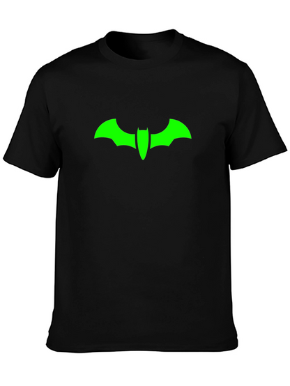 Green Bat Symbol Black T-Shirt