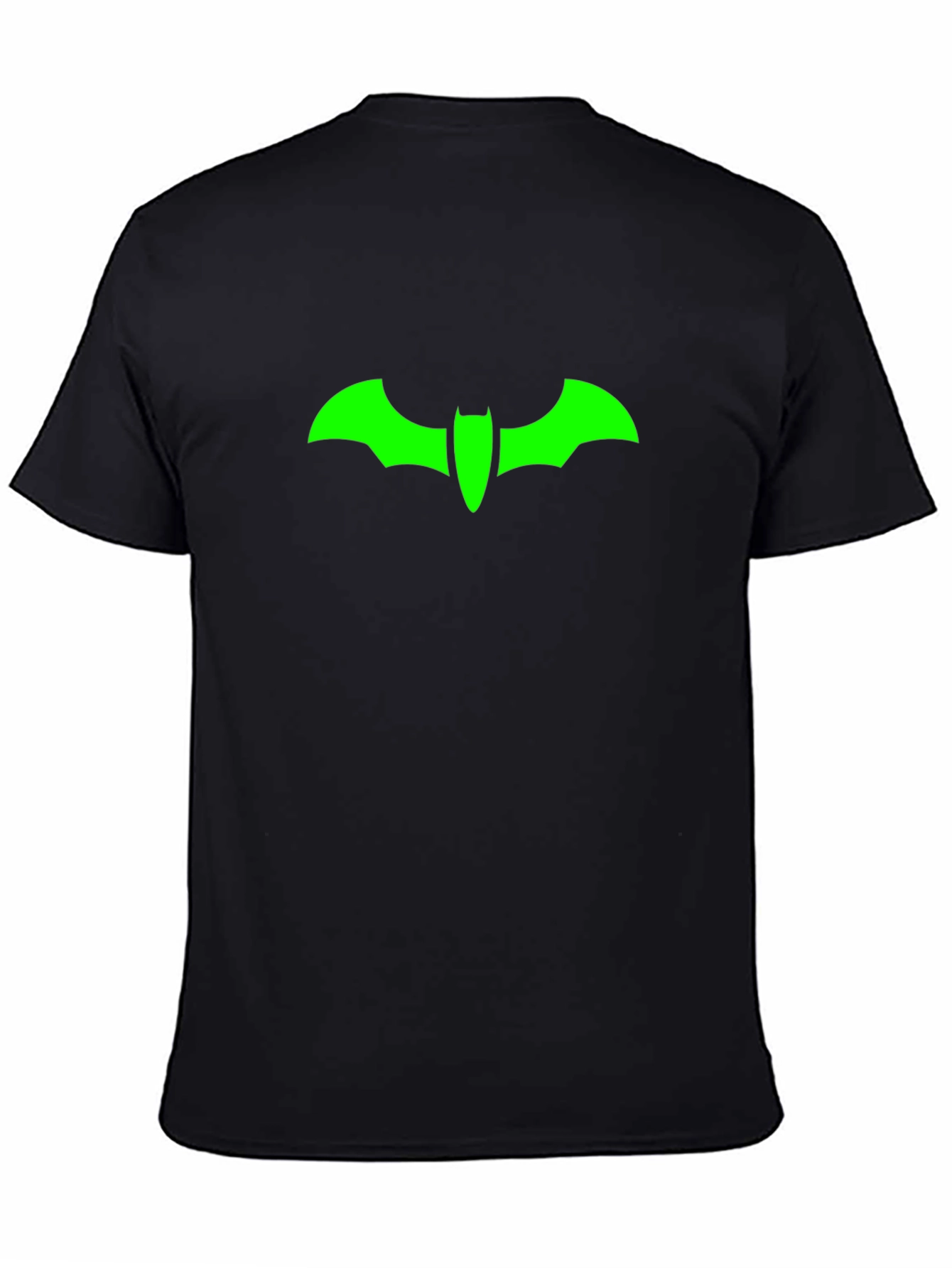 Green Bat Symbol Black T-Shirt