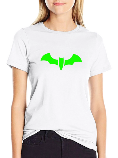 Green Bat Symbol Black T-Shirt