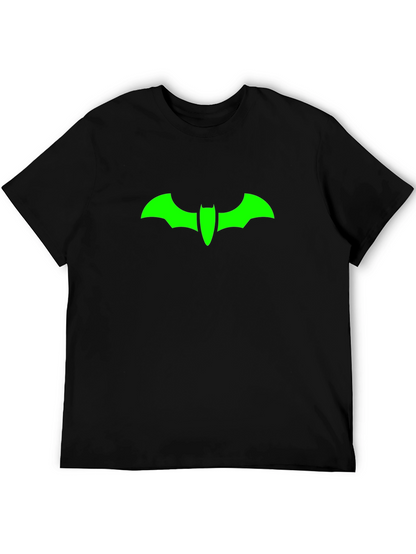 Green Bat Symbol Black T-Shirt