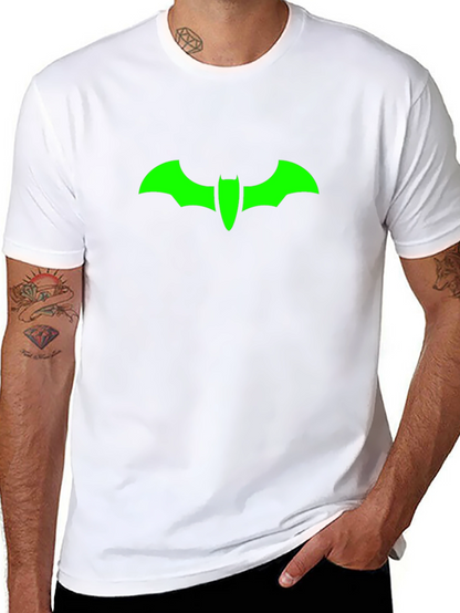 Green Bat Symbol Black T-Shirt