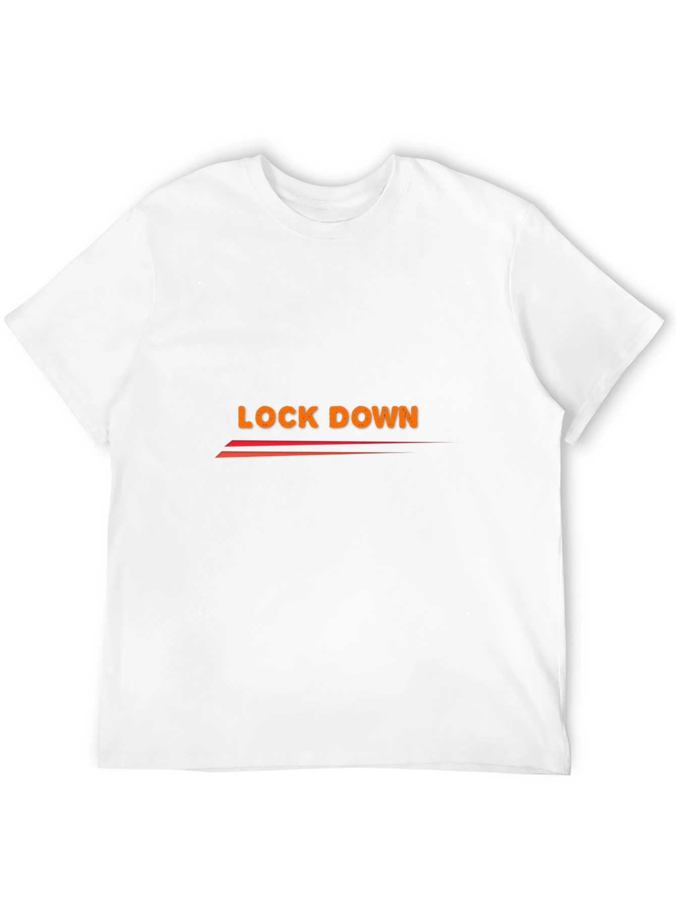 Lock Down Graphic Tee - Black Cotton Blend