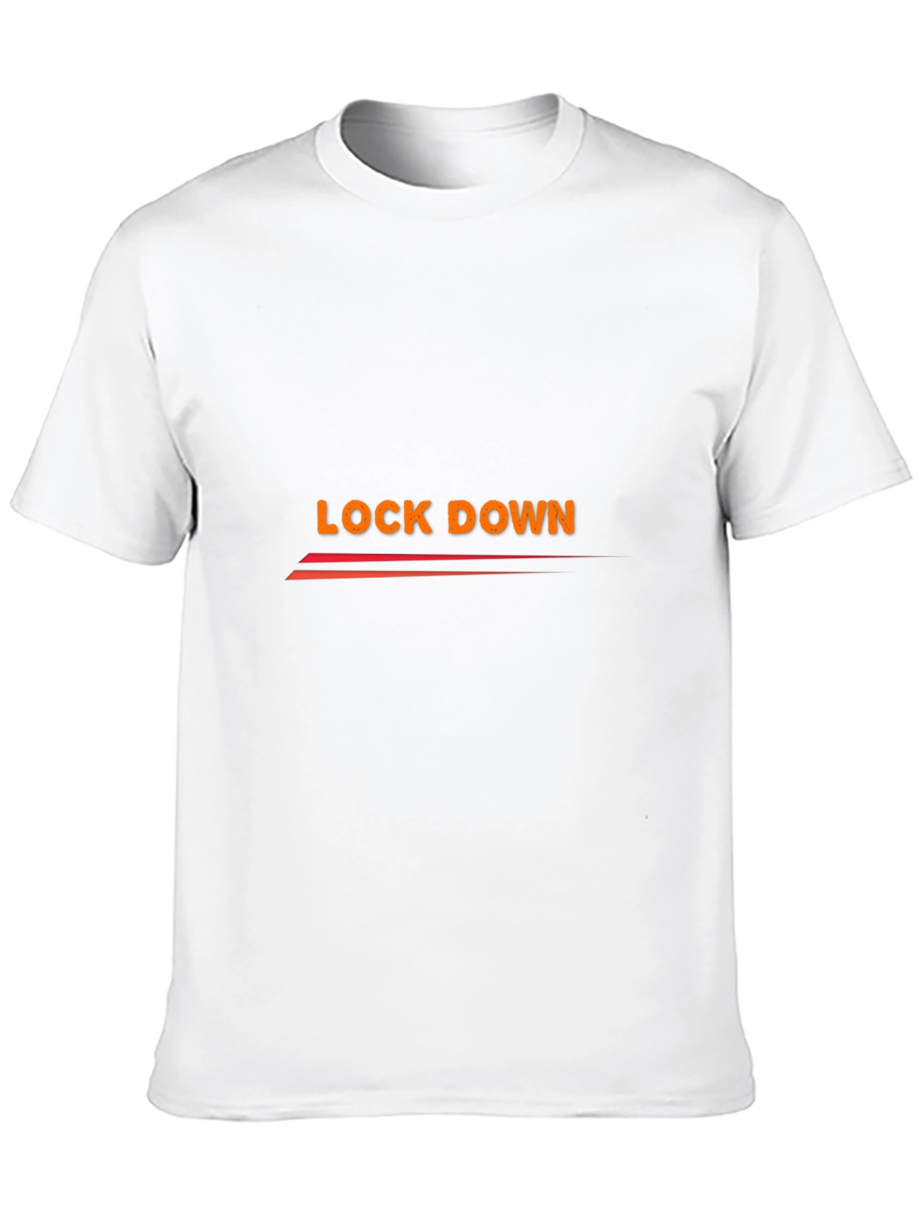 Lock Down Graphic Tee - Black Cotton Blend