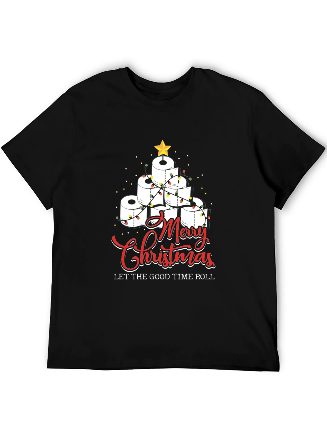 Merry Christmas Toilet Paper Roll Tree T-Shirt