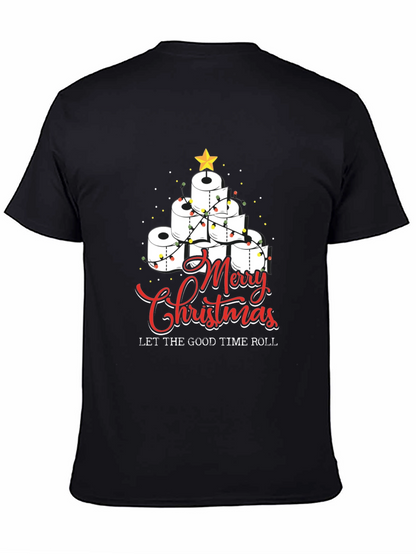 Merry Christmas Toilet Paper Roll Tree T-Shirt