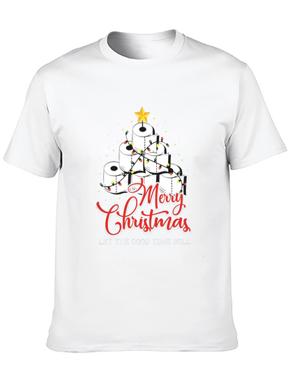 Merry Christmas Toilet Paper Roll Tree T-Shirt