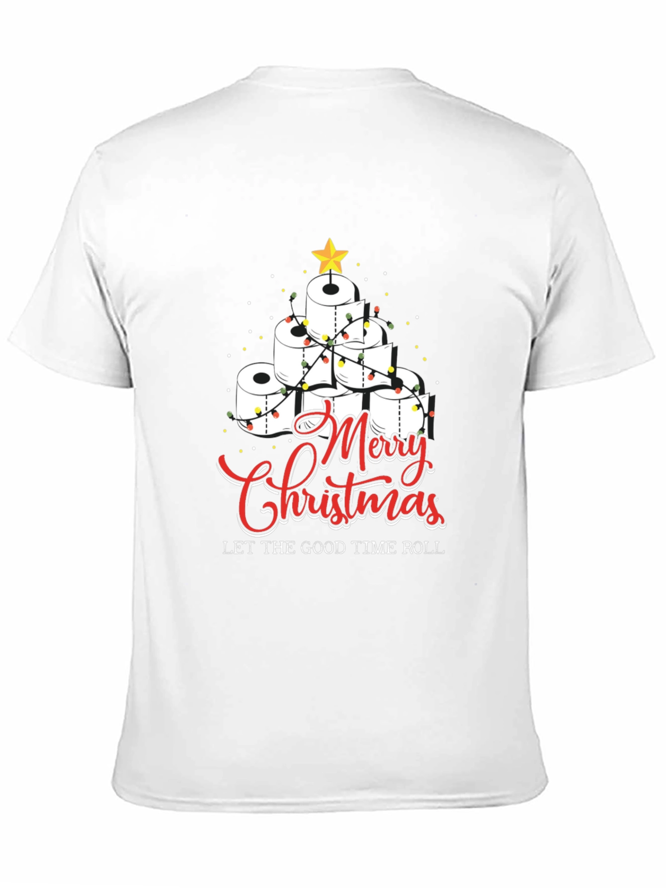Merry Christmas Toilet Paper Roll Tree T-Shirt