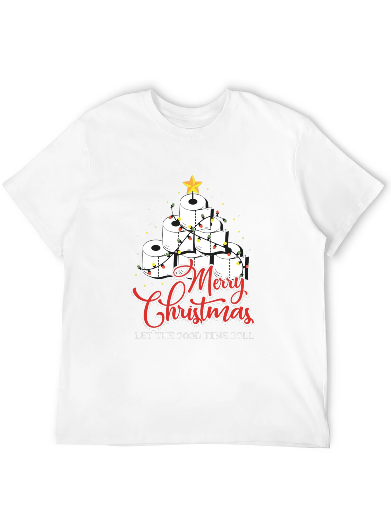 Merry Christmas Toilet Paper Roll Tree T-Shirt
