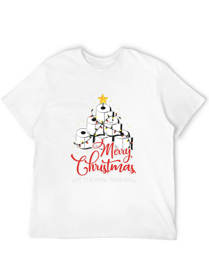 Merry Christmas Toilet Paper Roll Tree T-Shirt