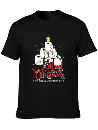 Merry Christmas Toilet Paper Roll Tree T-Shirt