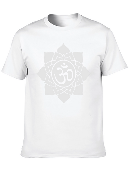 Om Symbol Lotus T-Shirt - Yoga & Meditation