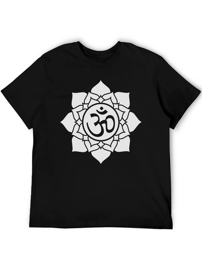 Om Symbol Lotus T-Shirt - Yoga & Meditation