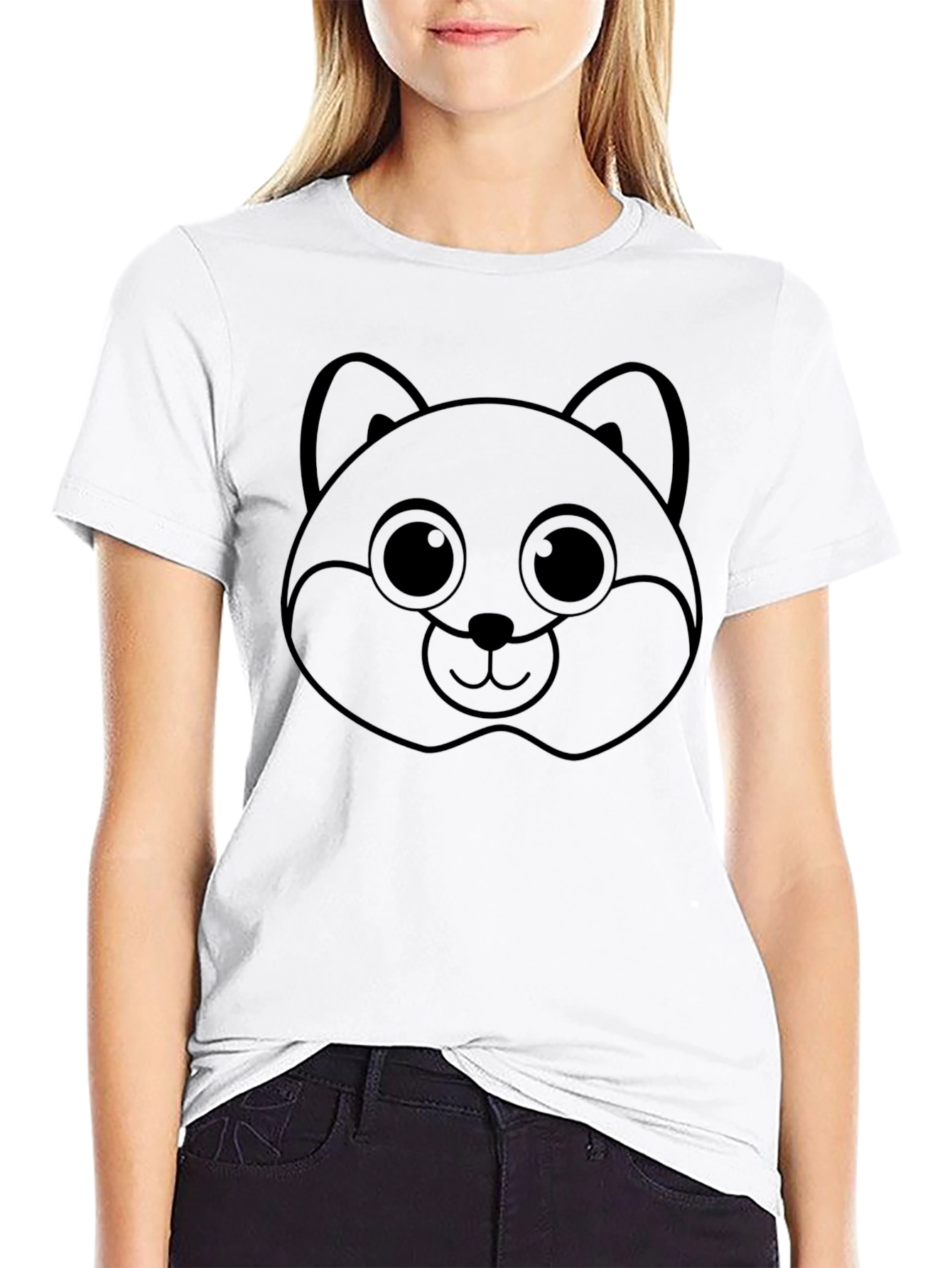 Cute Cartoon Bear Graphic T-Shirt