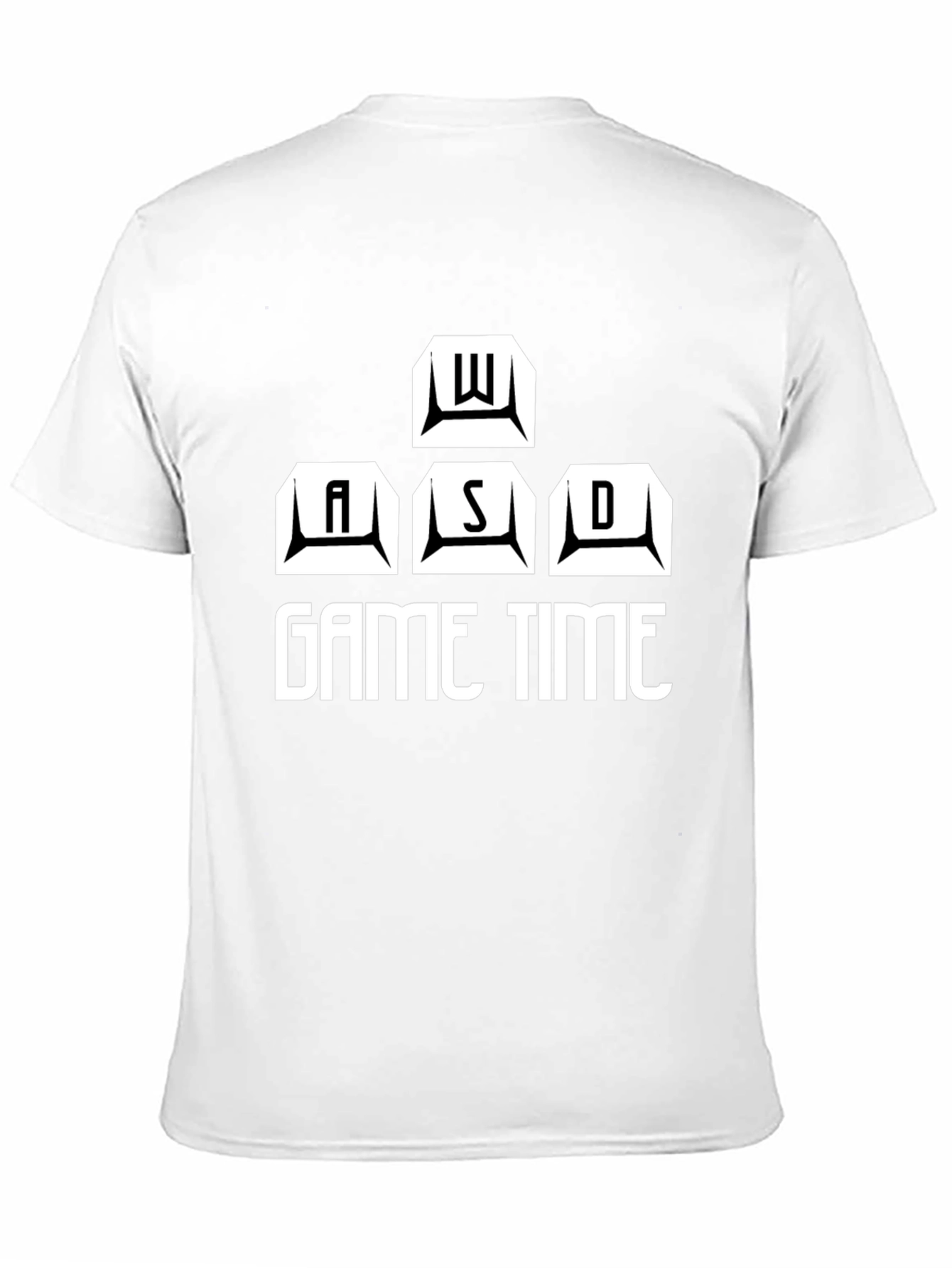 Game Time Black T-Shirt - WASD Gamer Design
