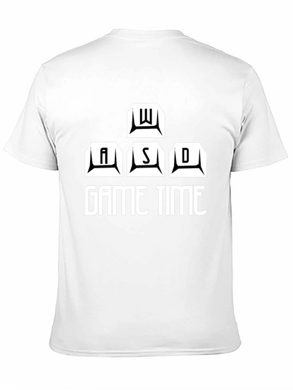 Game Time Black T-Shirt - WASD Gamer Design