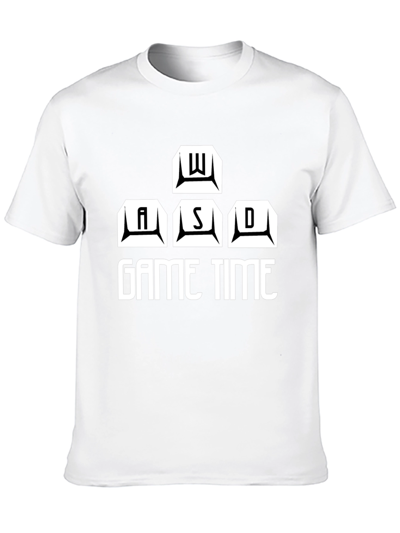 Game Time Black T-Shirt - WASD Gamer Design