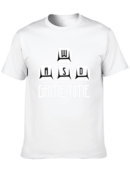 Game Time Black T-Shirt - WASD Gamer Design